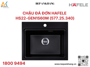 Chậu đá Hafele Essence màu đen HS22 - GEN1S60M ( 577.25.320 )